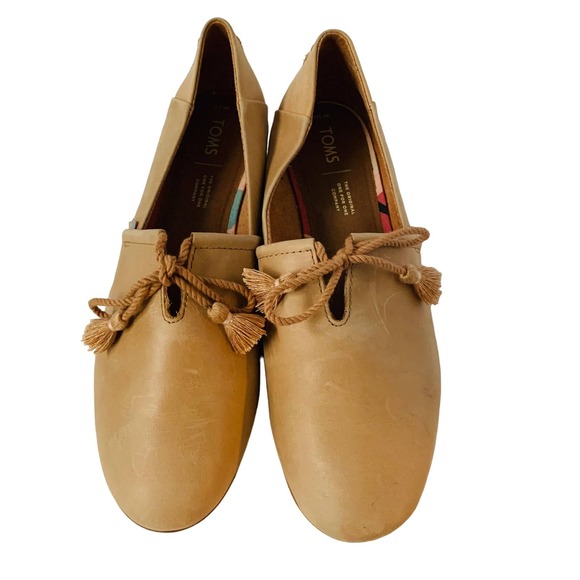 Toms Shoes - Toms Honey Kelli Leather Tassel Flats Women's Size 10